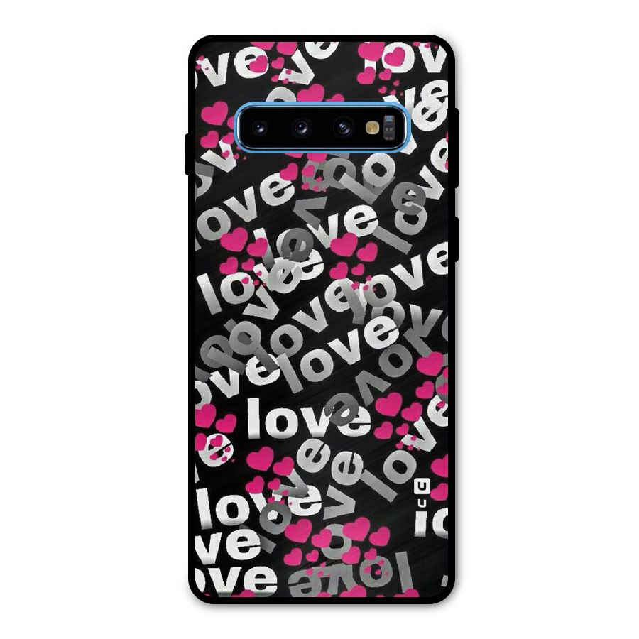 Too Much Love Metal Back Case for Galaxy S10