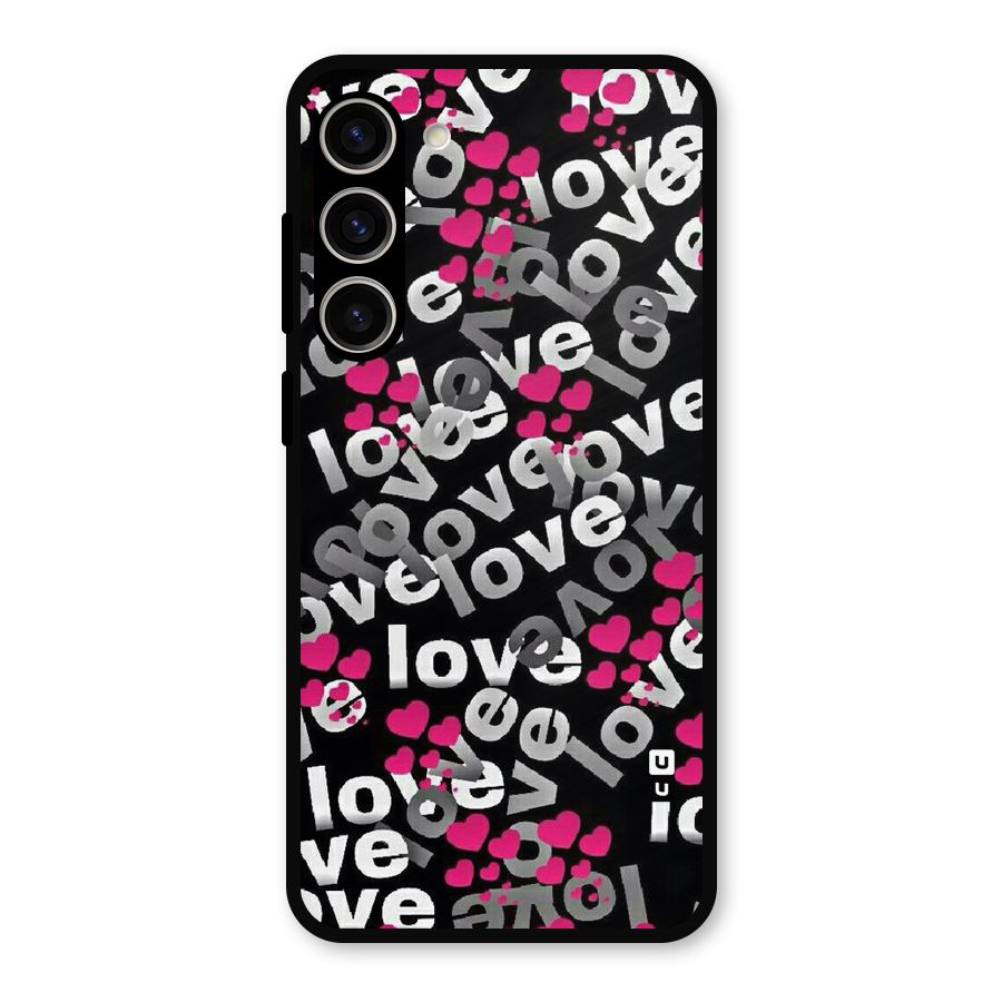 Too Much Love Metal Back Case for Galaxy S23 Plus