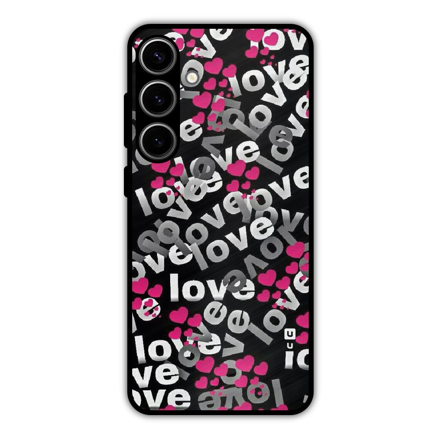 Too Much Love Metal Back Case for Galaxy S24 Plus