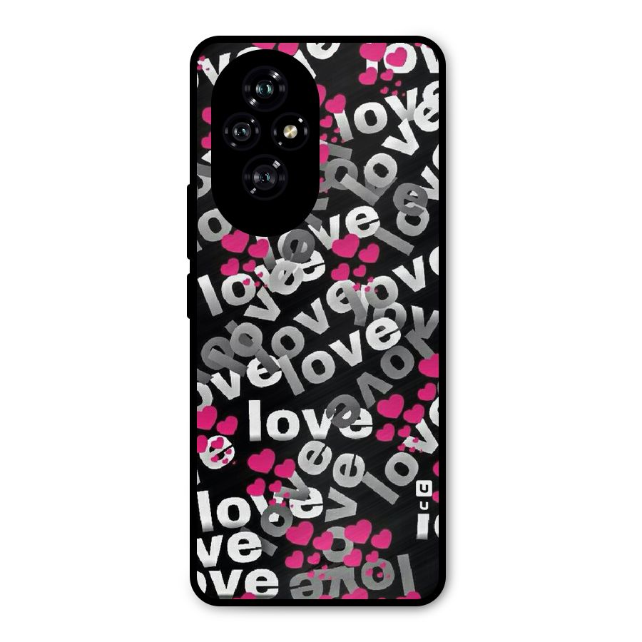 Too Much Love Metal Back Case for Honor 200