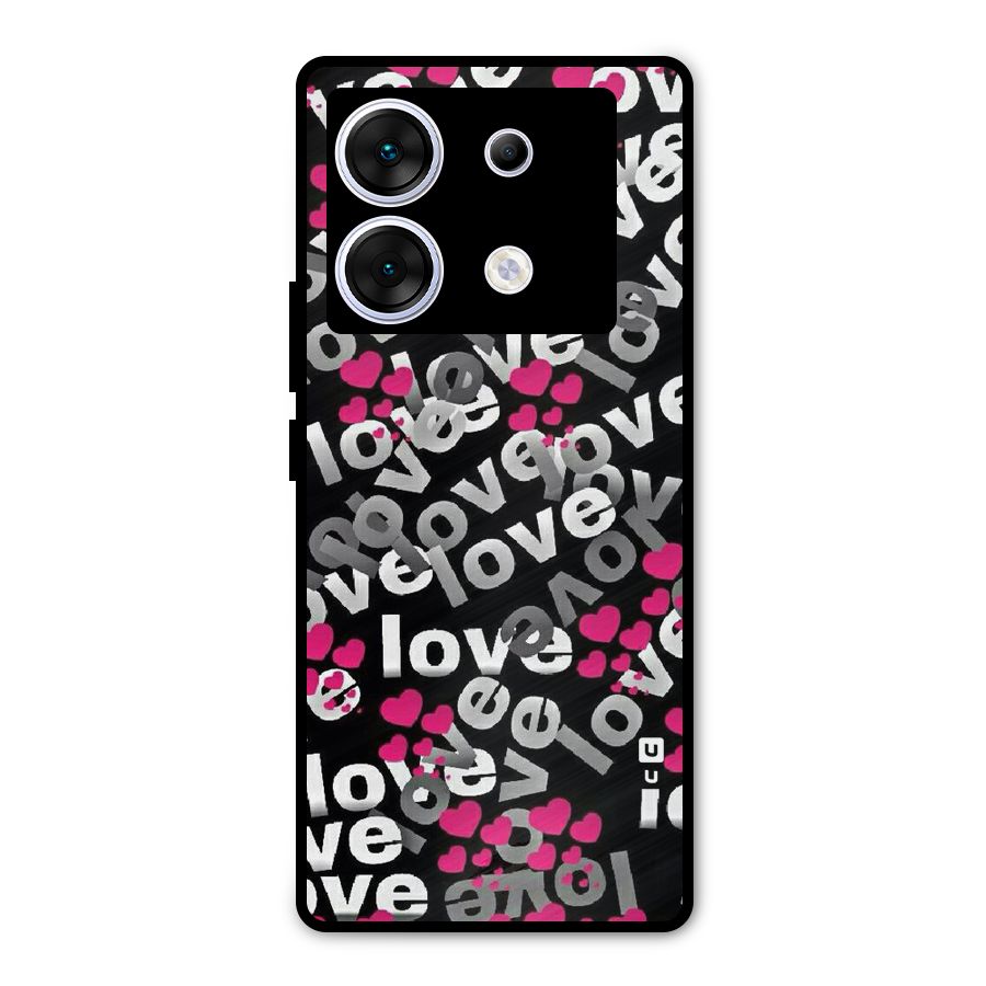 Too Much Love Metal Back Case for Infinix Zero 30 5G