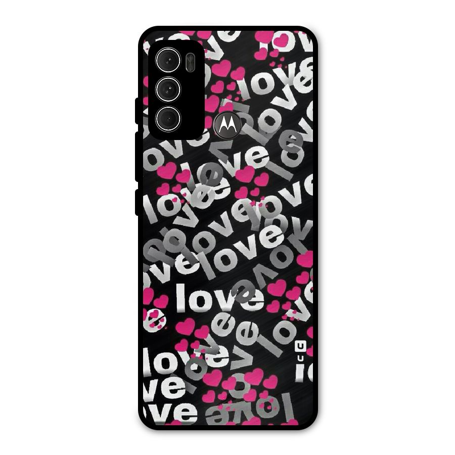 Too Much Love Metal Back Case for Moto G60