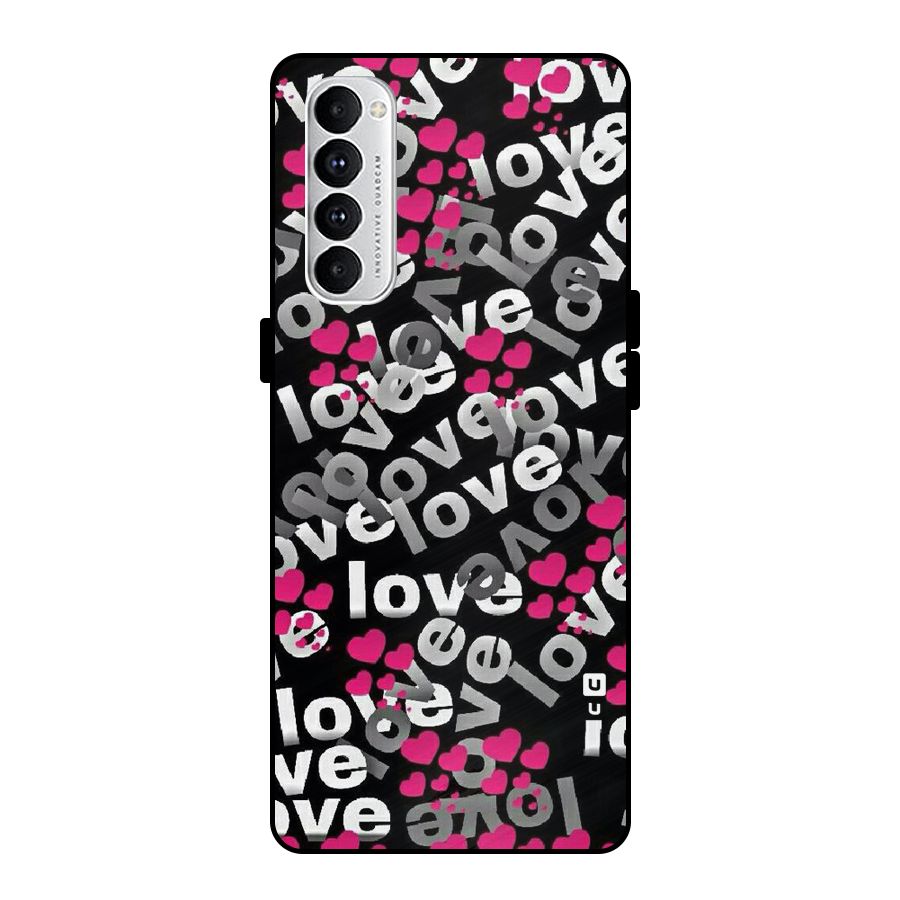 Too Much Love Metal Back Case for Oppo Reno4 Pro