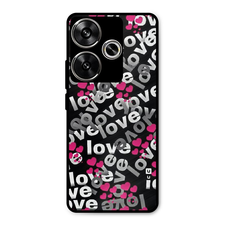 Too Much Love Metal Back Case for Poco F6