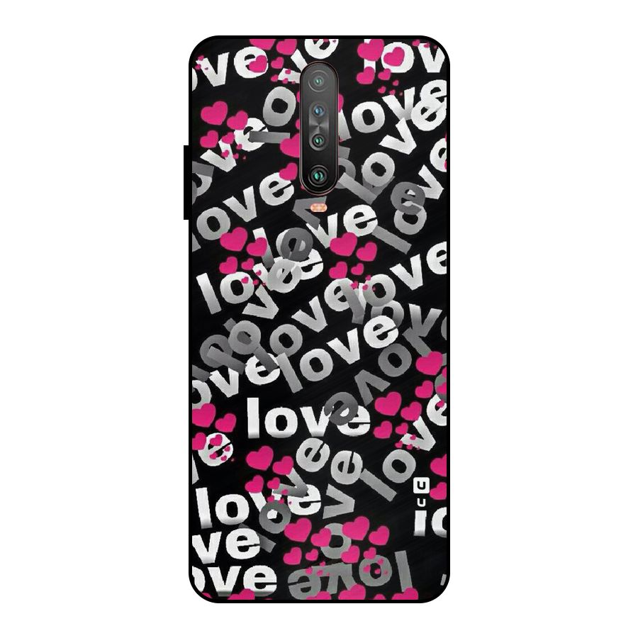 Too Much Love Metal Back Case for Poco X2