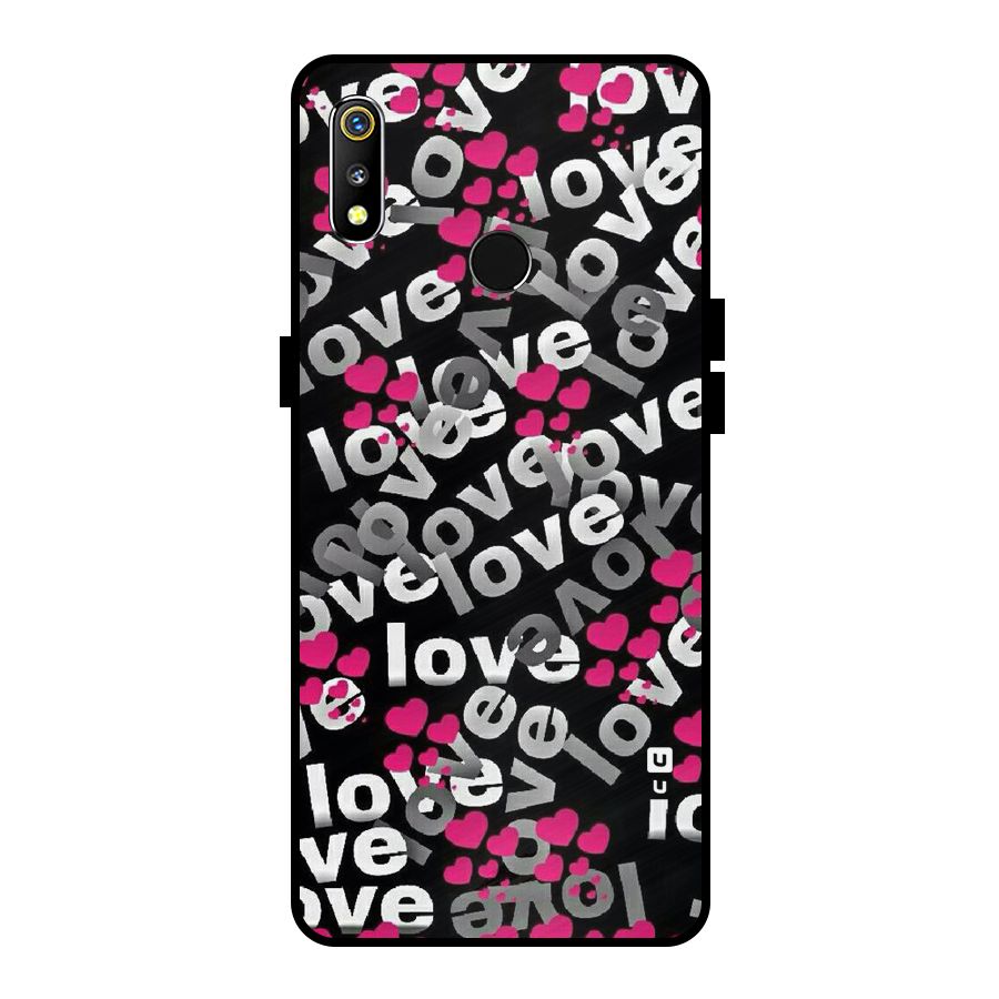 Too Much Love Metal Back Case for Realme 3