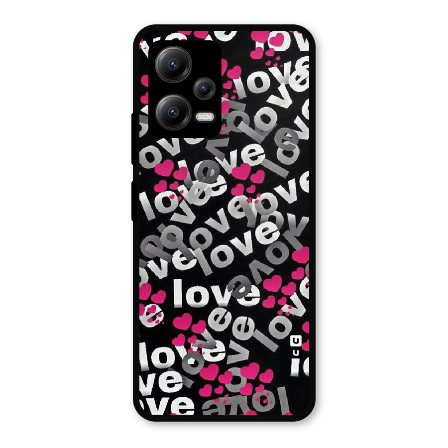Too Much Love Metal Back Case for Redmi Note 12 5G