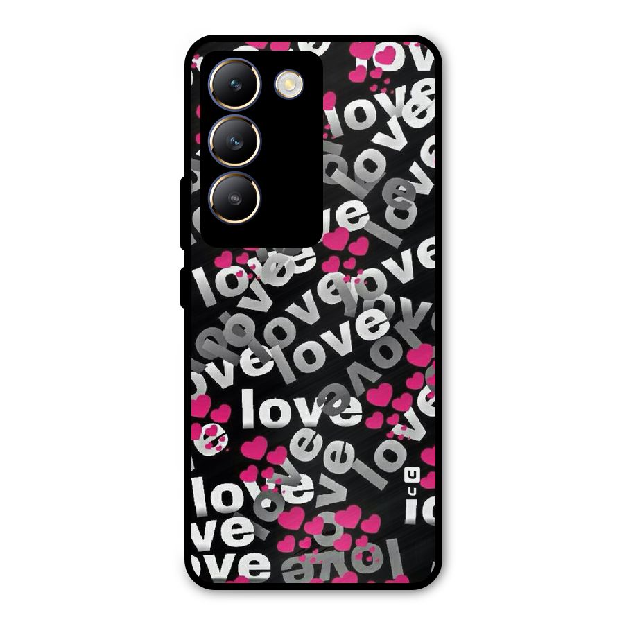 Too Much Love Metal Back Case for Vivo T3 5G