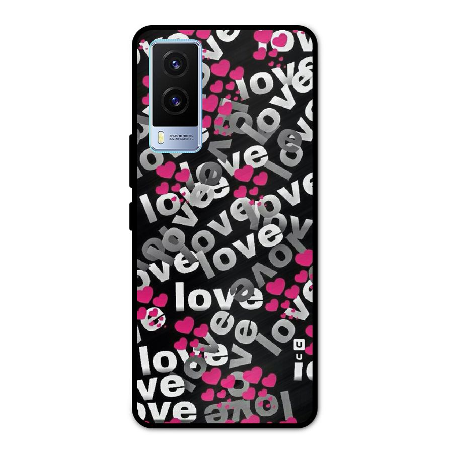 Too Much Love Metal Back Case for Vivo V21e 5G