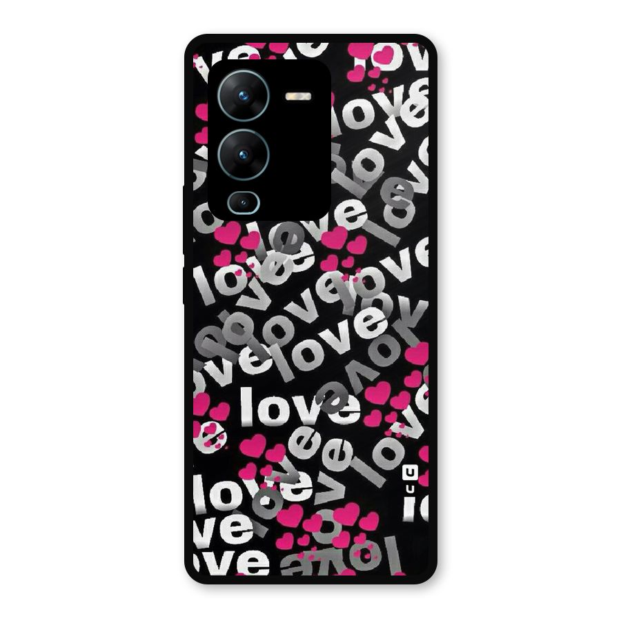 Too Much Love Metal Back Case for Vivo V25 Pro