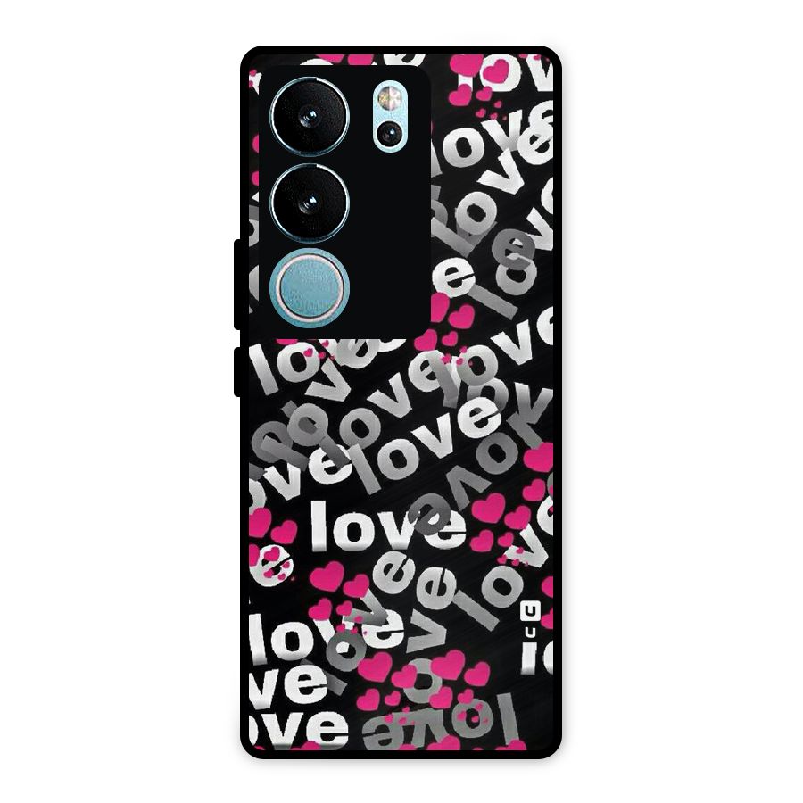 Too Much Love Metal Back Case for Vivo V29 Pro