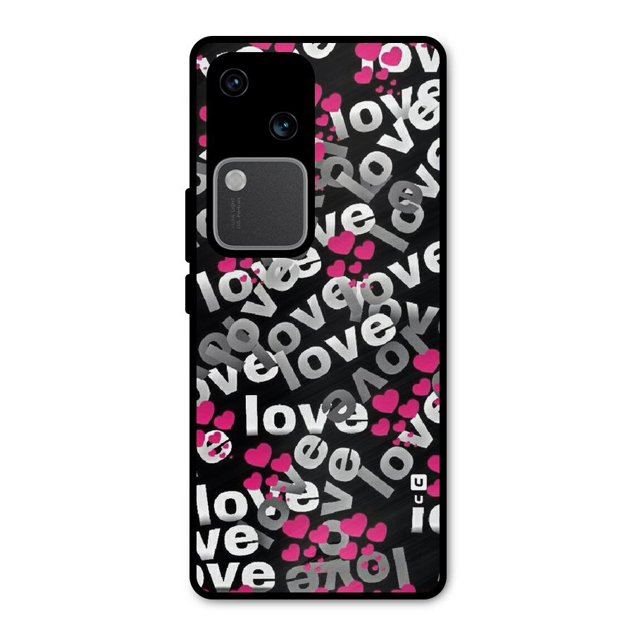 Too Much Love Metal Back Case for Vivo V30 Pro
