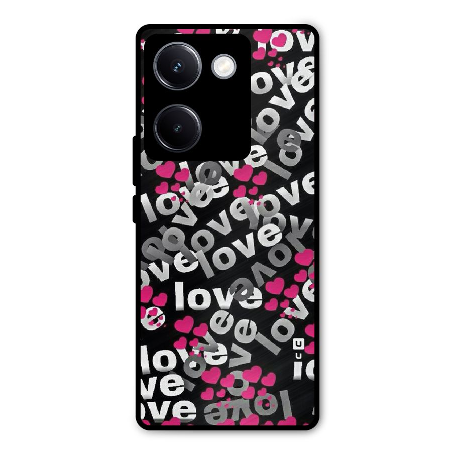 Too Much Love Metal Back Case for Vivo Y300 Plus