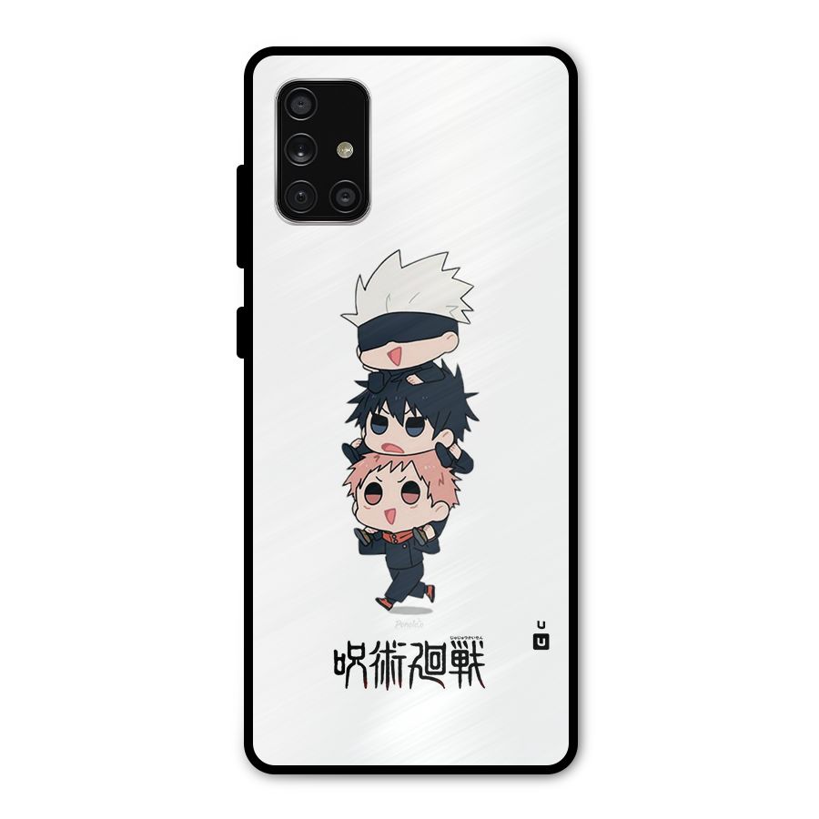 Top Gojo Squad Metal Back Case for Galaxy A71