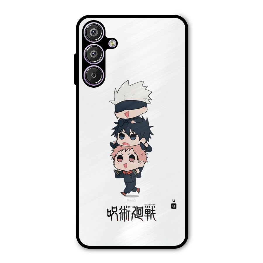 Top Gojo Squad Metal Back Case for Galaxy M15