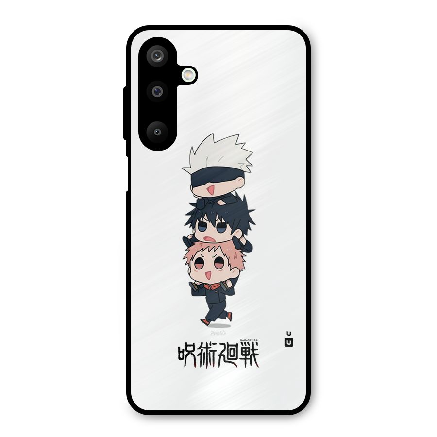 Top Gojo Squad Metal Back Case for Galaxy M16