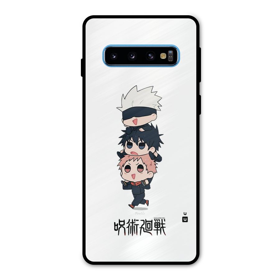 Top Gojo Squad Metal Back Case for Galaxy S10