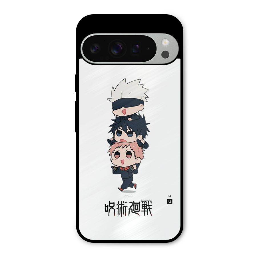 Top Gojo Squad Metal Back Case for Google Pixel 9 Pro XL