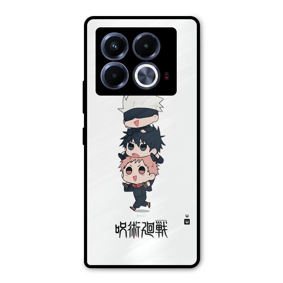 Top Gojo Squad Metal Back Case for Infinix Note 40 5G