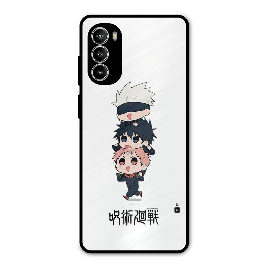 Top Gojo Squad Metal Back Case for Moto G52