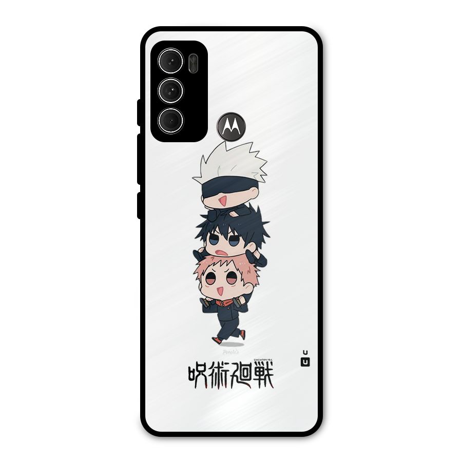 Top Gojo Squad Metal Back Case for Moto G60