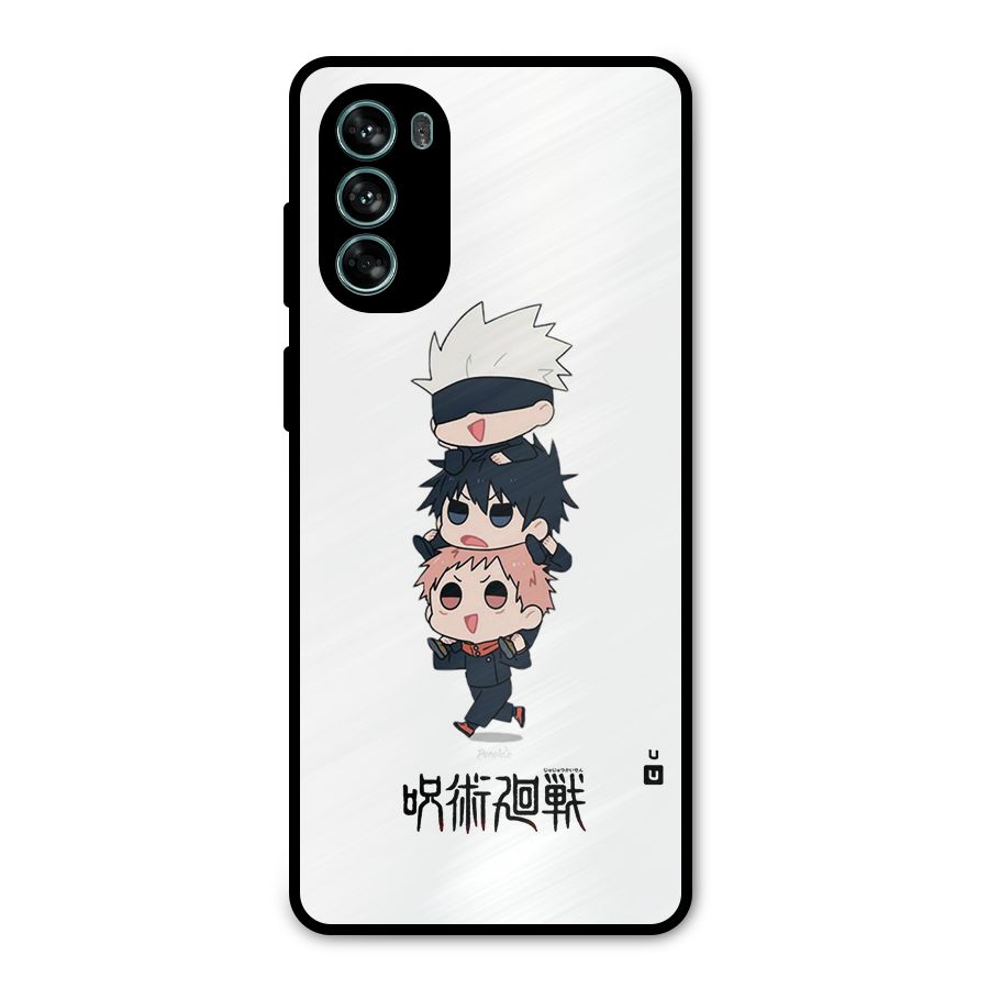 Top Gojo Squad Metal Back Case for Moto G62
