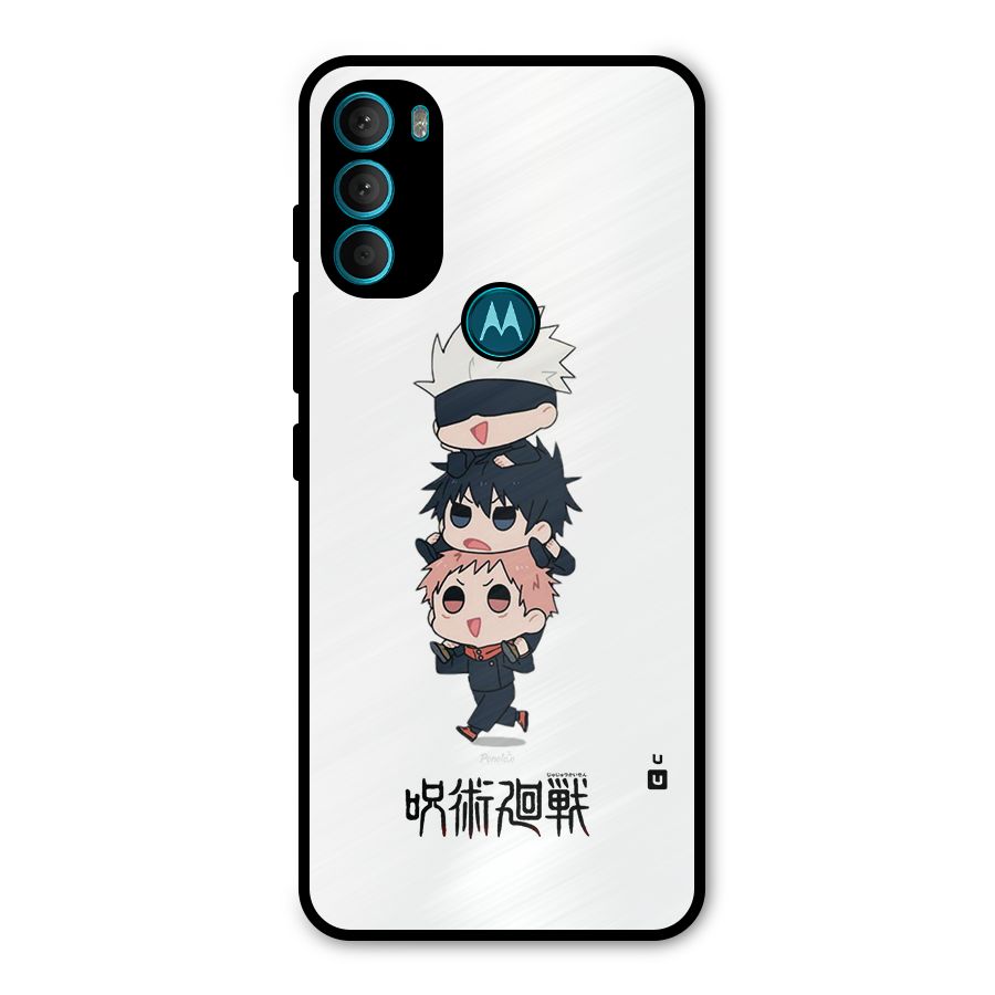 Top Gojo Squad Metal Back Case for Moto G71 5G