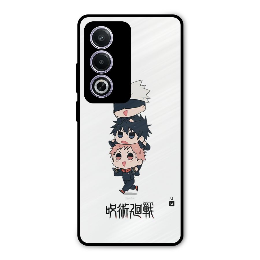 Top Gojo Squad Metal Back Case for Oppo A3 Pro