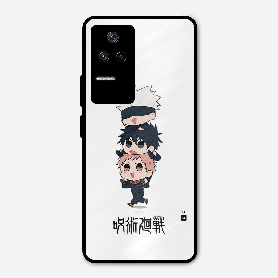 Top Gojo Squad Metal Back Case for Poco F4 5G