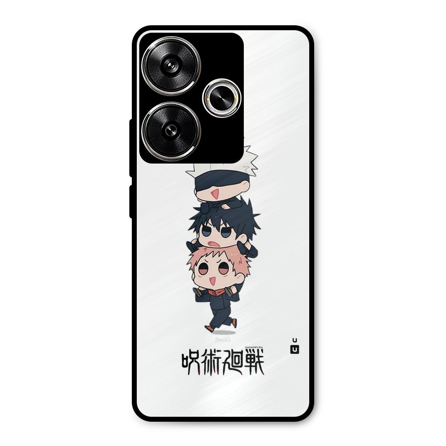 Top Gojo Squad Metal Back Case for Poco F6