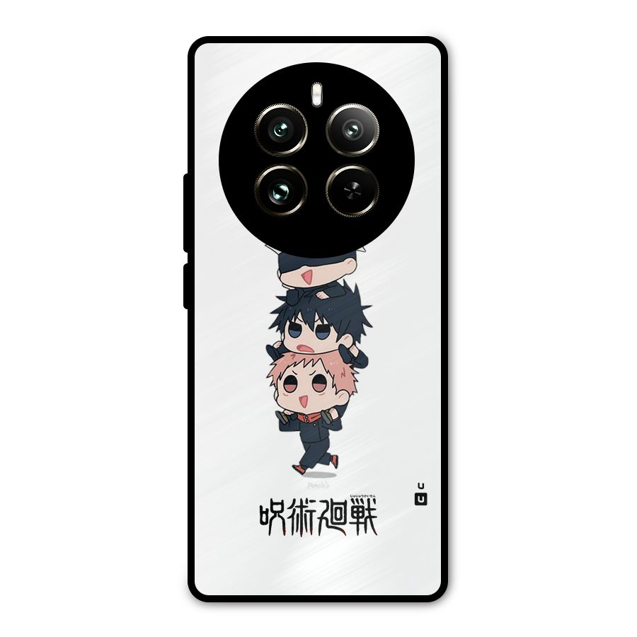 Top Gojo Squad Metal Back Case for Realme 12 Pro
