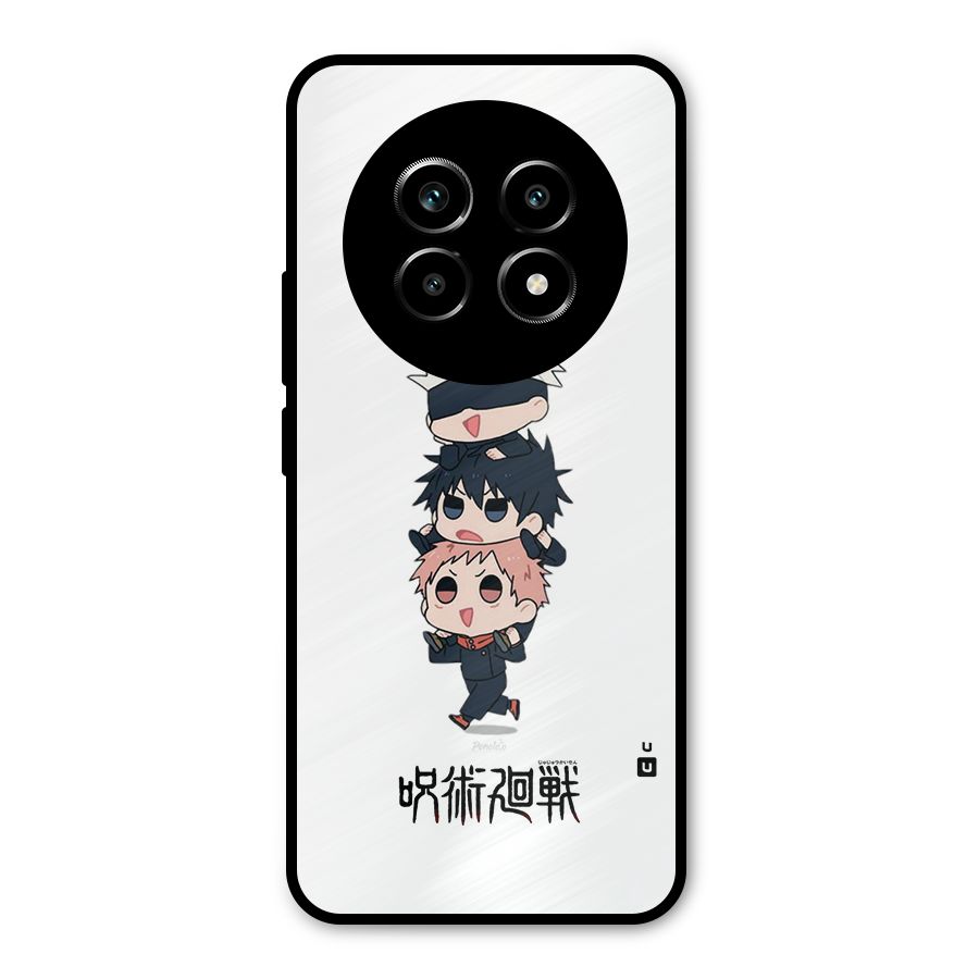 Top Gojo Squad Metal Back Case for Realme 13 Pro