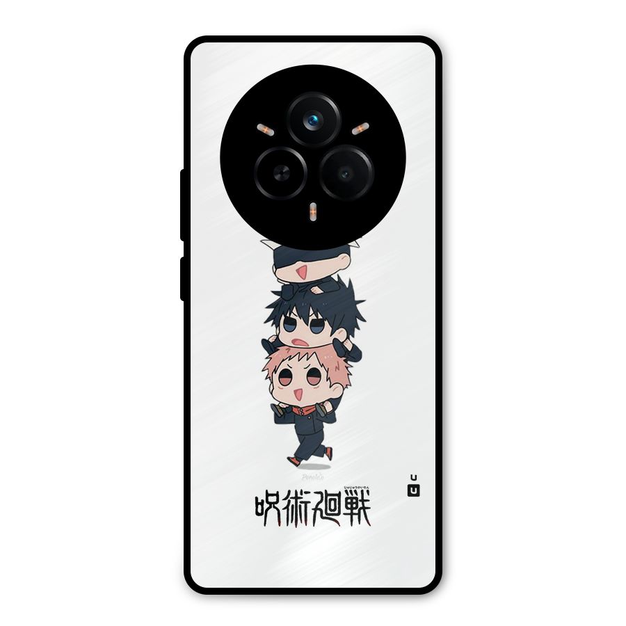 Top Gojo Squad Metal Back Case for Realme 14 Pro