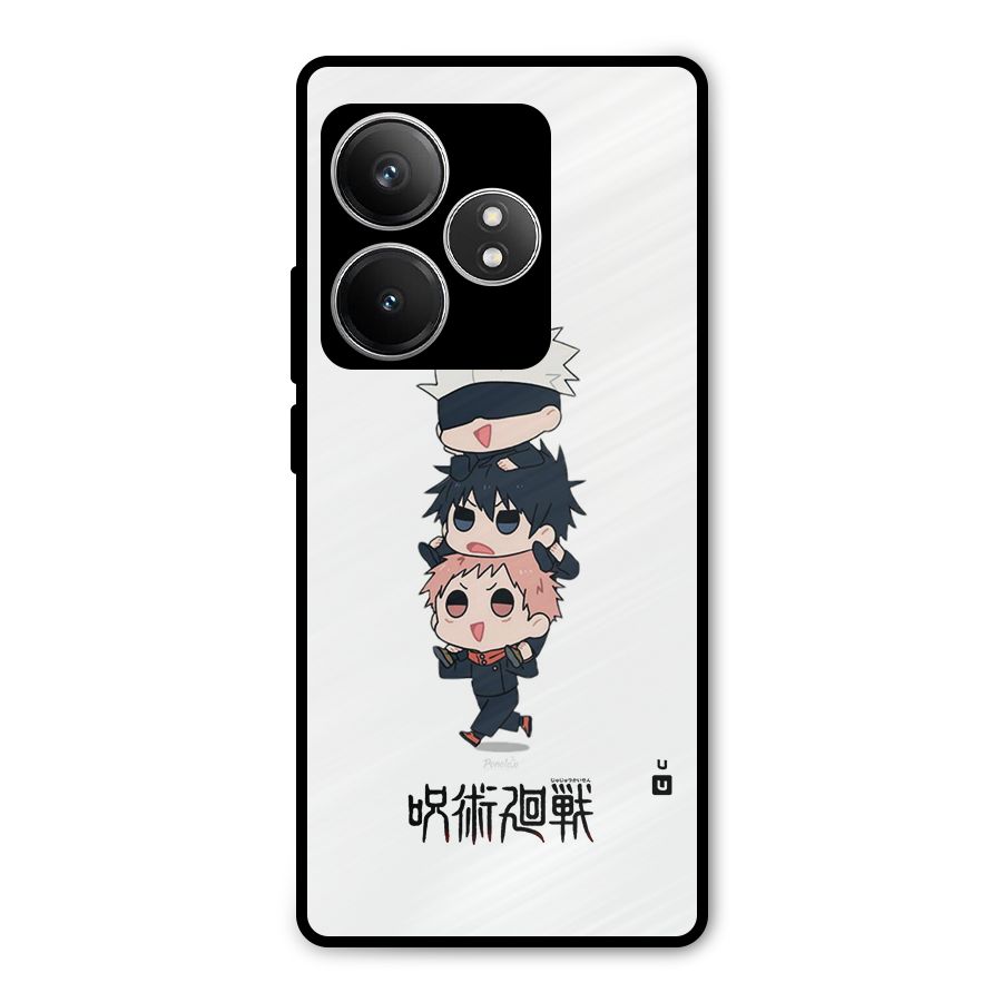 Top Gojo Squad Metal Back Case for Realme GT 6T