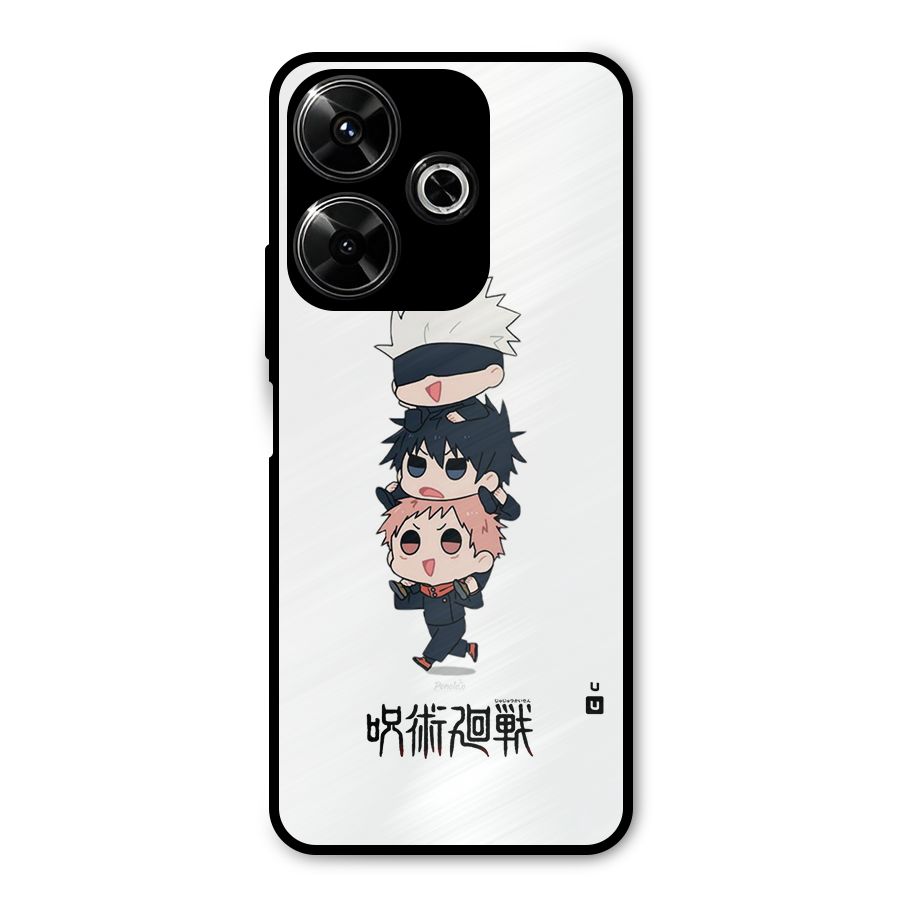 Top Gojo Squad Metal Back Case for Redmi 13 5G