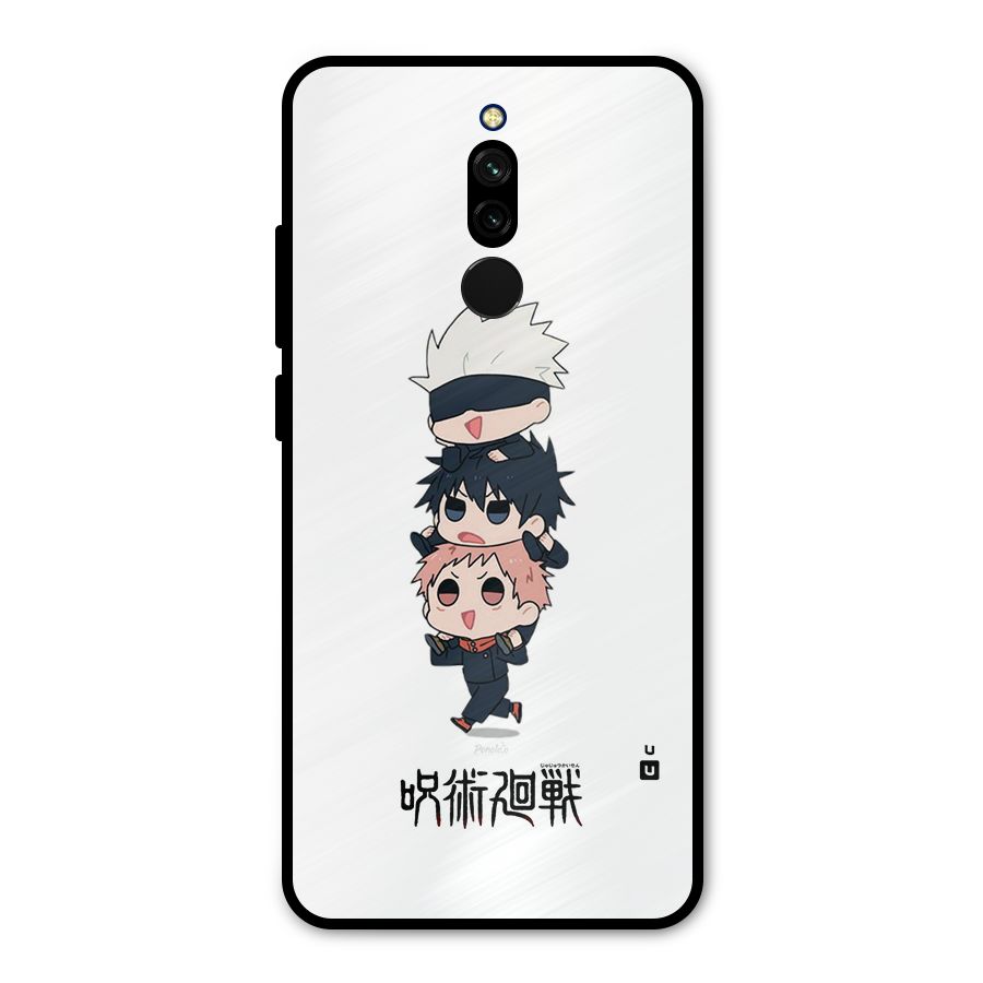 Top Gojo Squad Metal Back Case for Redmi 8