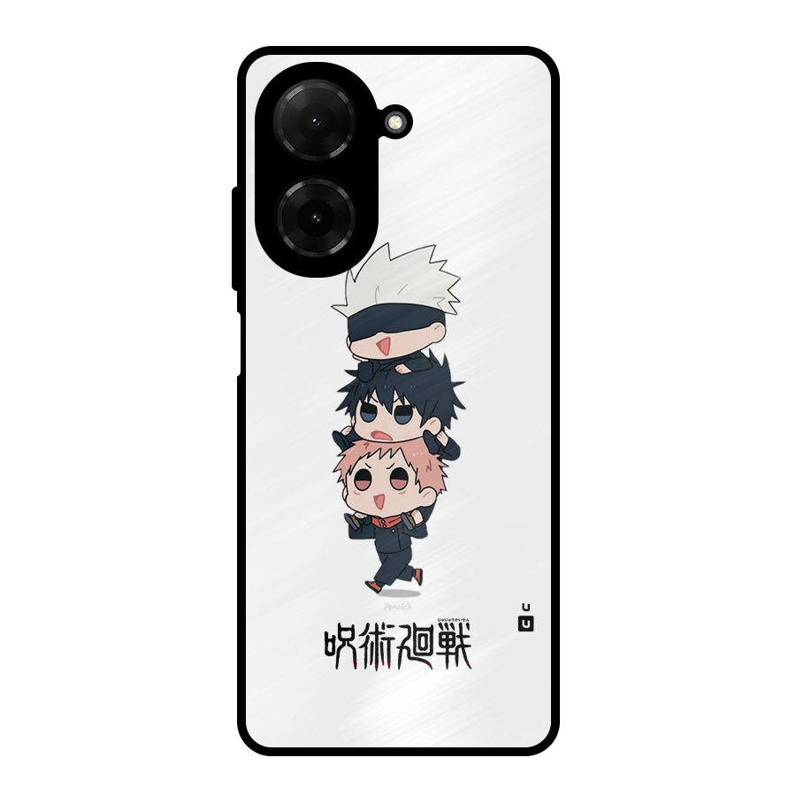 Top Gojo Squad Metal Back Case for Redmi A5 4G