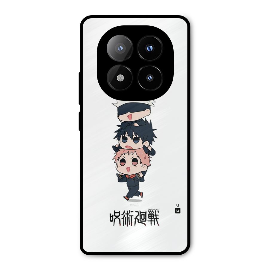 Top Gojo Squad Metal Back Case for Redmi Note 14 Pro Plus 5G