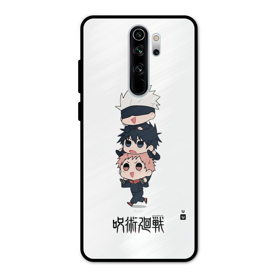Top Gojo Squad Metal Back Case for Redmi Note 8 Pro
