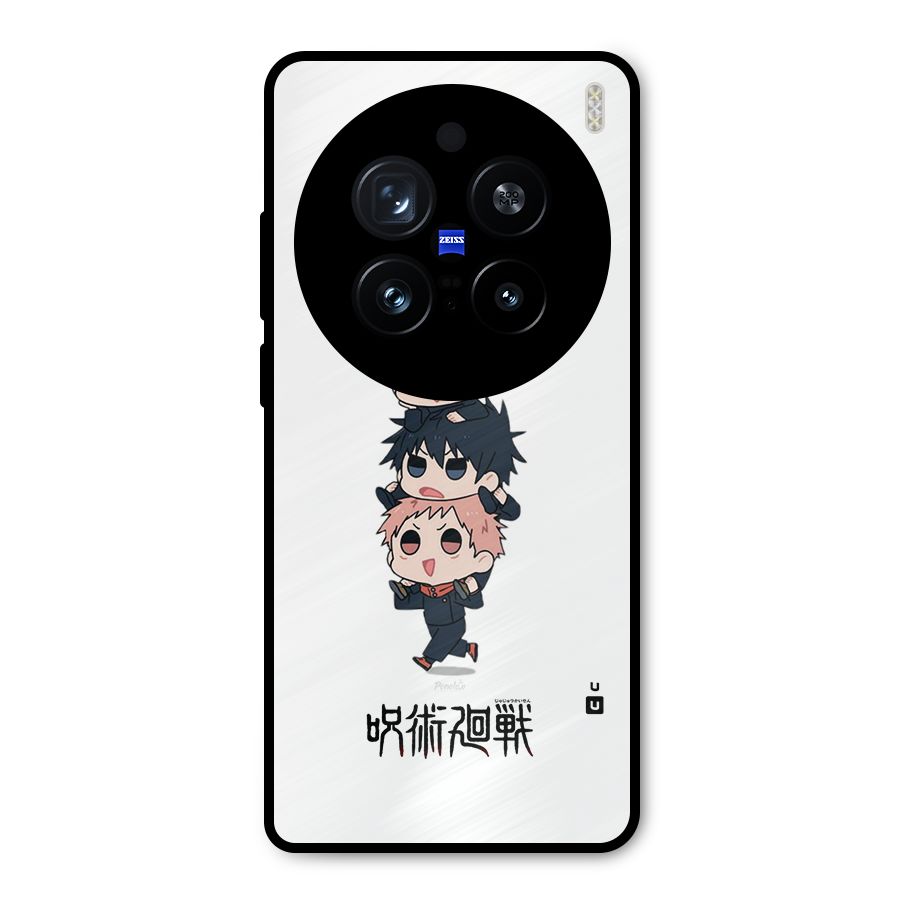 Top Gojo Squad Metal Back Case for Vivo X200 Pro