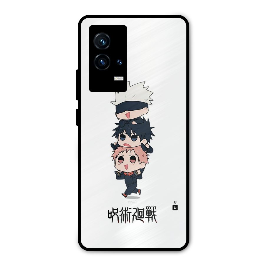 Top Gojo Squad Metal Back Case for iQOO 9 5G