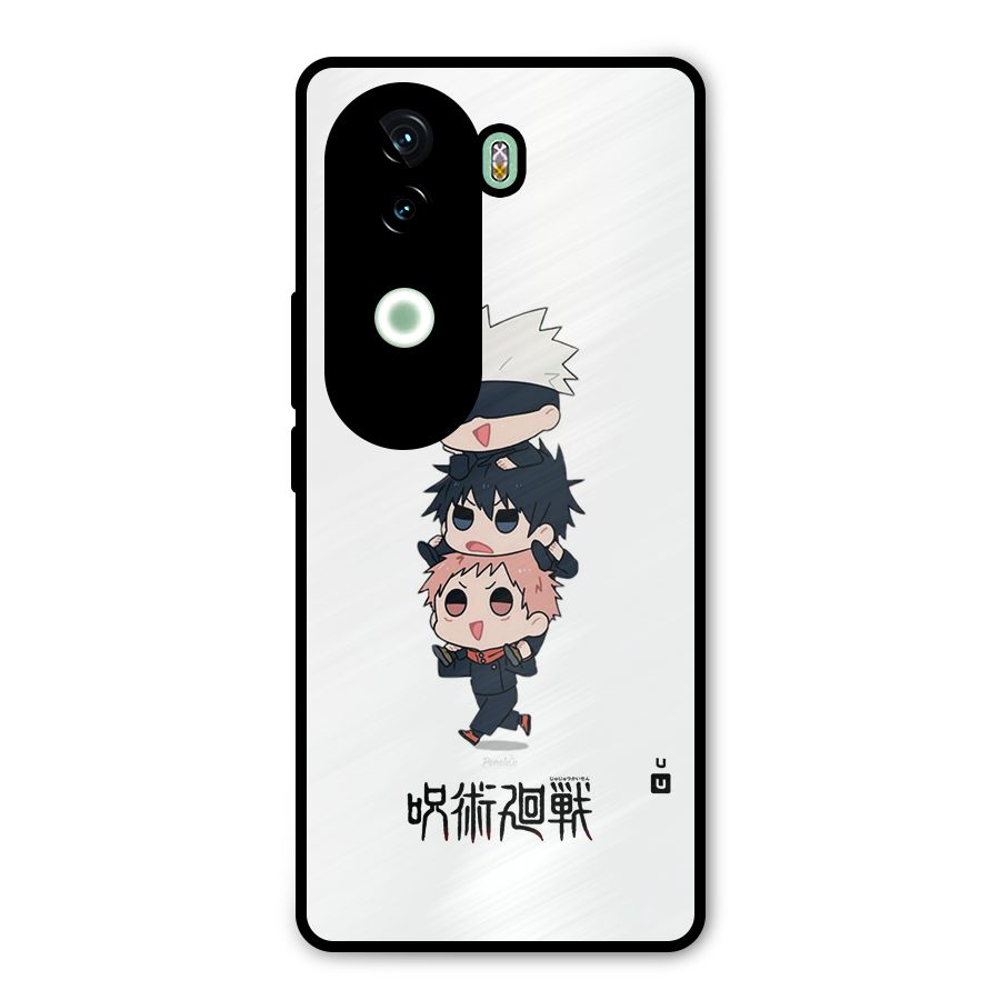 Top Gojo Squad Metal Back Case for iQOO Z9s