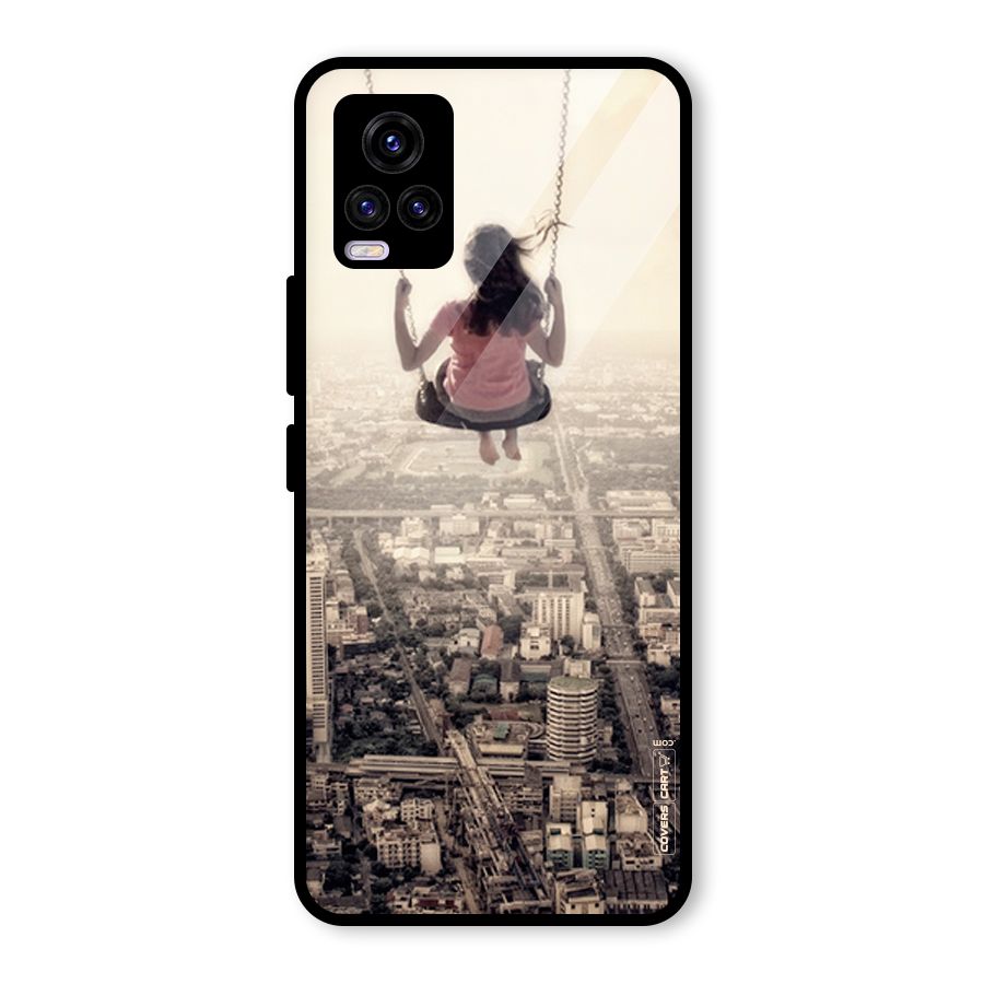 Top Of The World Glass Back Case for Vivo V20 2021