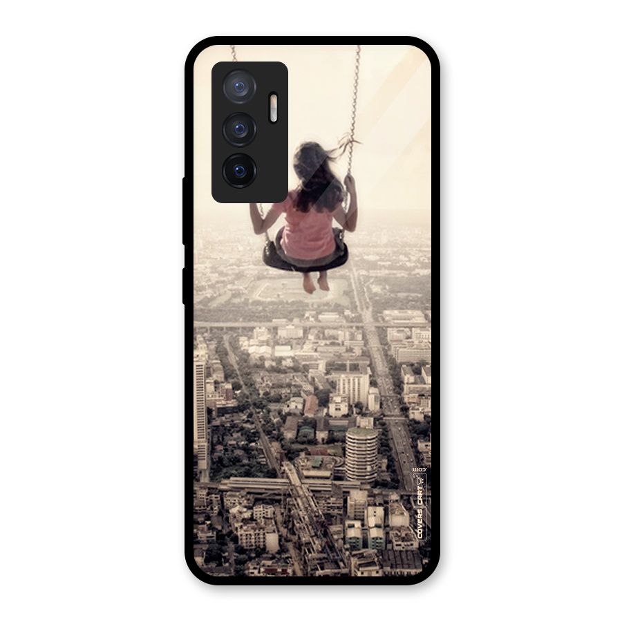 Top Of The World Glass Back Case for Vivo V23e