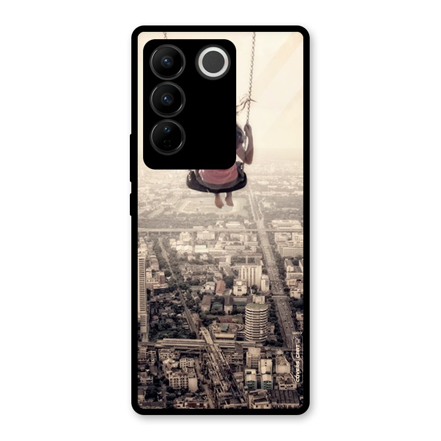 Top Of The World Glass Back Case for Vivo V27