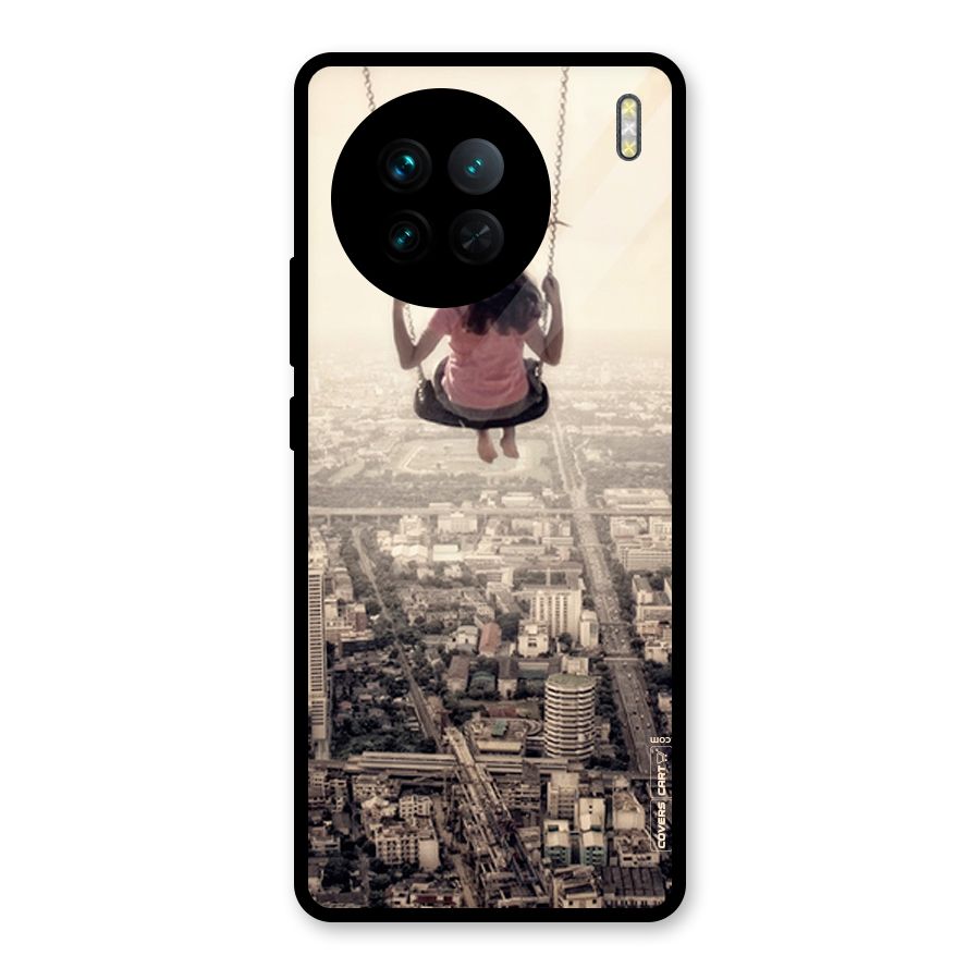 Top Of The World Glass Back Case for Vivo X90