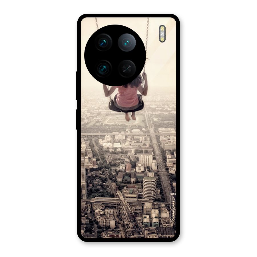 Top Of The World Glass Back Case for Vivo X90 Pro
