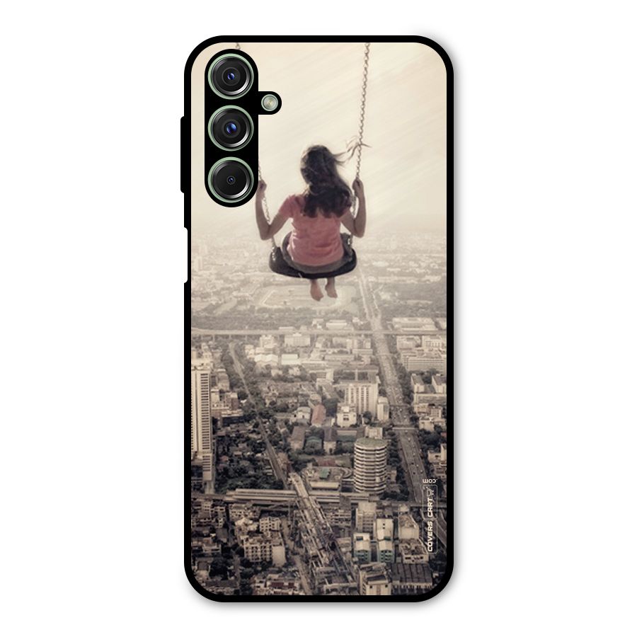 Top Of The World Metal Back Case for Galaxy F34