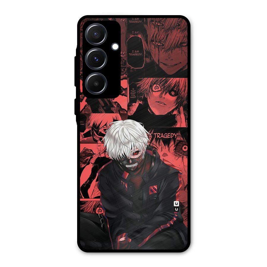 Toukyo Ghoul Kaneki Manga Metal Back Case for Galaxy A55