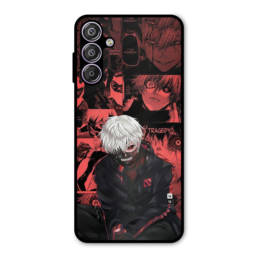 Toukyo Ghoul Kaneki Manga Metal Back Case for Galaxy F15